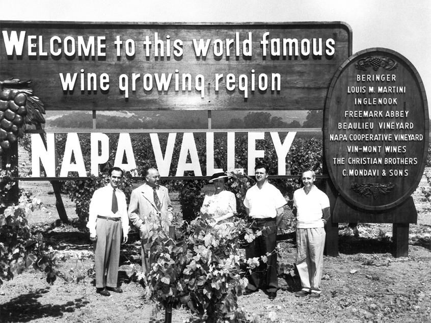 Welcome to Napa Valley sign