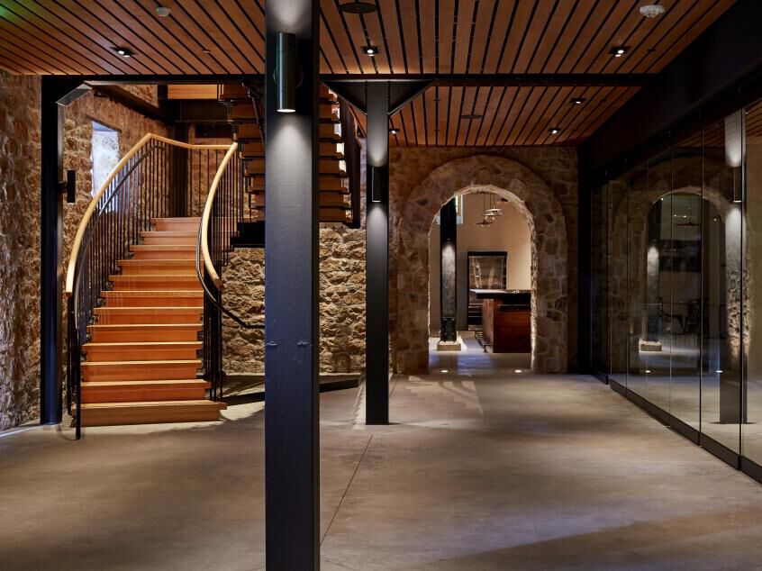 Freemark Abbey barrel room