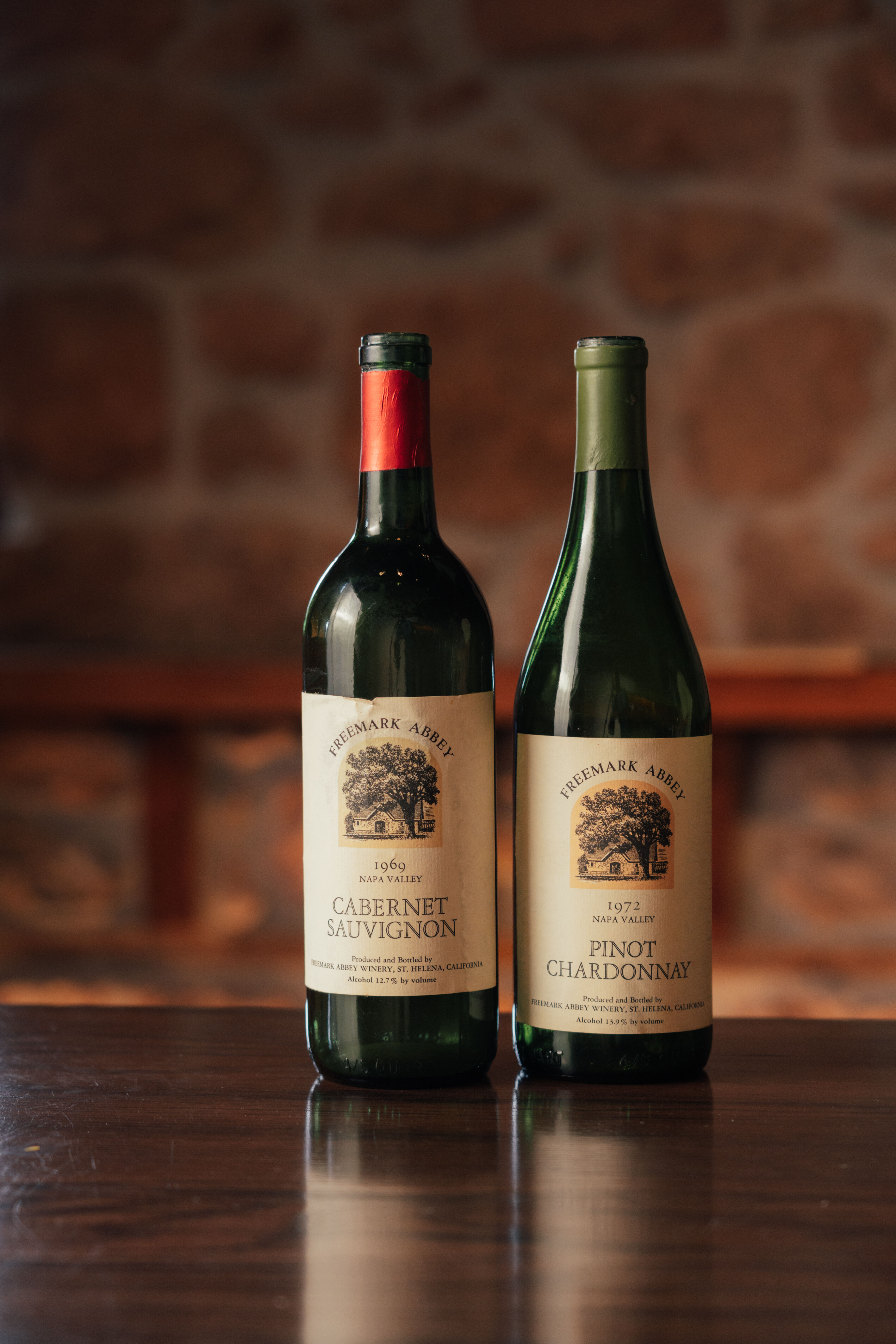 Two bottles of Freemark Abbey wine